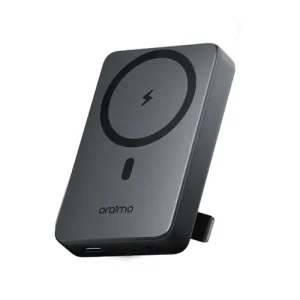 Oraimo MagPower 15 OPB-7102W 10000mAh Magnetic Wireless Power Bank – 15W MagSafe Fast Charging, 22.5W Wired Output, Built-in Foldable Stand